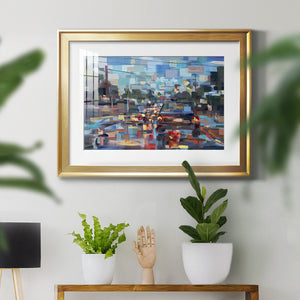 Red Traffic - Modern Framed Art Print