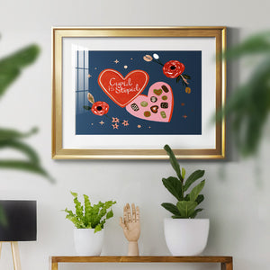 Happy Galentine II - Modern Framed Art Print
