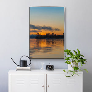 Molten Gold - Framed Premium Gallery Wrapped Canvas L Frame - Ready to Hang