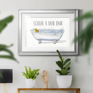 Scrub A Dub - Modern Framed Art Print