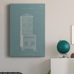 Hepplewhite Desk & Bookcase III - Canvas Art Print