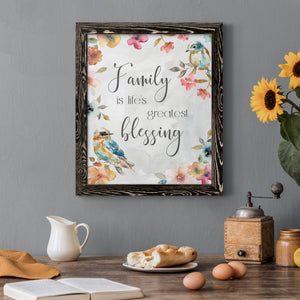 Spring Bird Blessing - Premium Canvas Framed in Barnwood - Ready to Hang