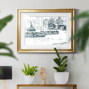 Ferryboats I - Modern Framed Art Print