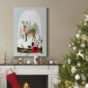 Snow Globe Village III - Gallery Wrapped Canvas