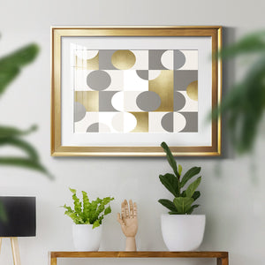 Modern Gold Reflections - Modern Framed Art Print