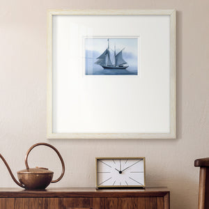 Misty Sail Premium Framed Print Double Matboard