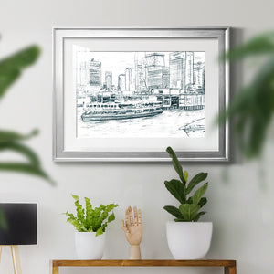 Ferryboats IV - Modern Framed Art Print