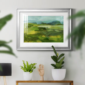 Emerald View IV - Modern Framed Art Print