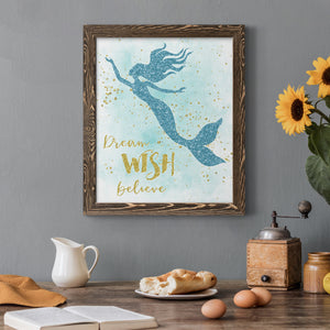 Dream Wish Believe - Premium Canvas Framed in Barnwood - Ready to Hang