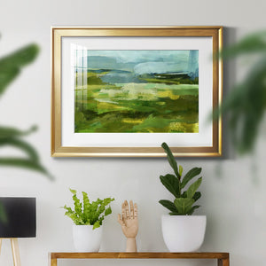 Emerald View I - Modern Framed Art Print