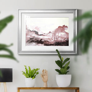 Pink Scenery - Modern Framed Art Print