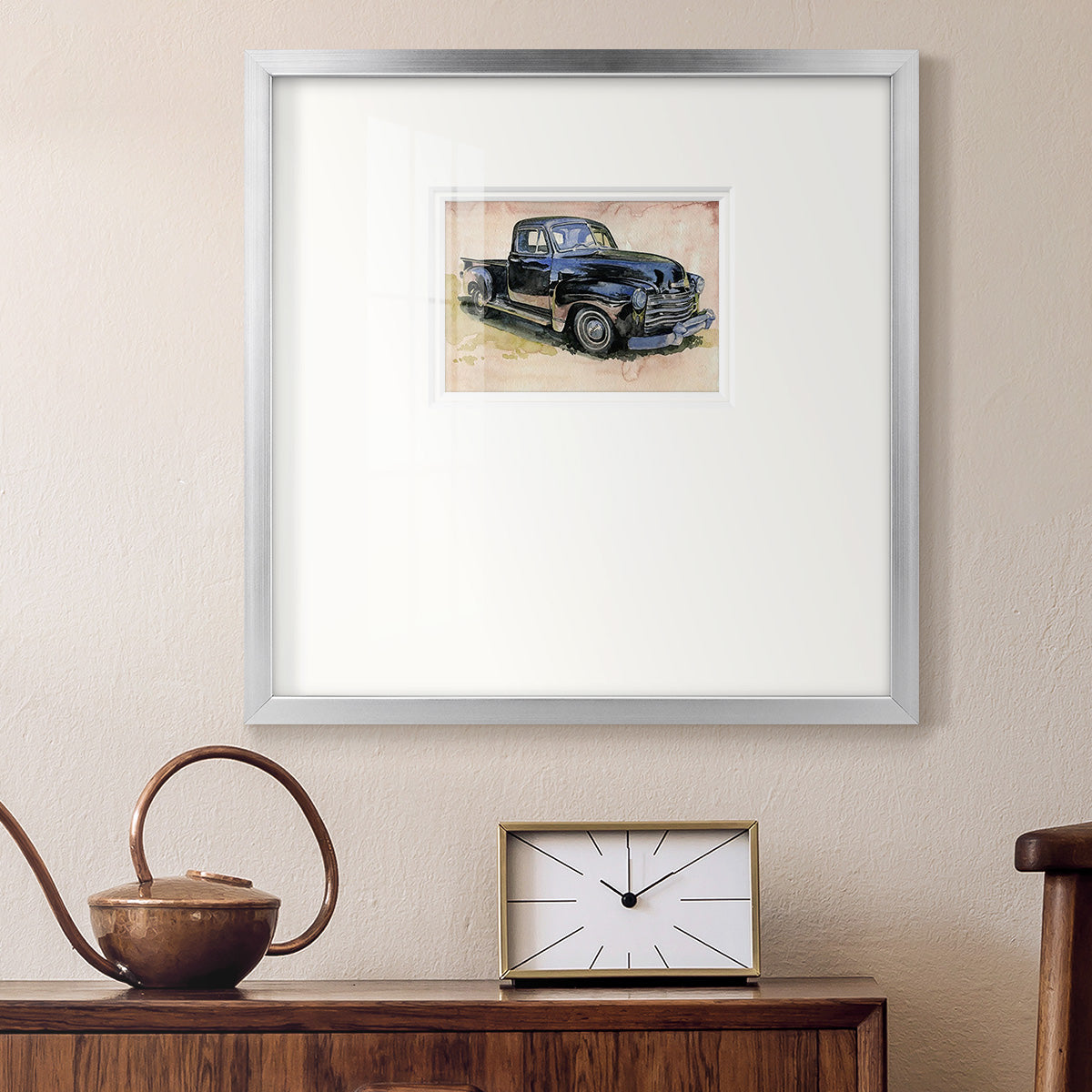 Antique Pickup II Premium Framed Print Double Matboard