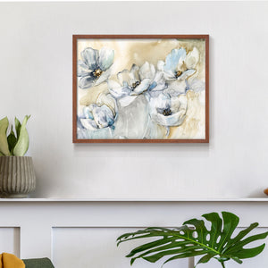 41787,artwork,flowers,floral,painting,modern,decor,home,interior,white,blue,delicate,blossoms,design,nature,still life,aesthetic,elegant,beauty,frame,neutral,soft tones,decor piece,wall art,creativity,inspiration,harmony,fresh,visual,texture,light,contemporary,arrangement,botanical,vivid,outdoors,tranquility,color palette,visual composition,Re-stickable,Plants & Flowers