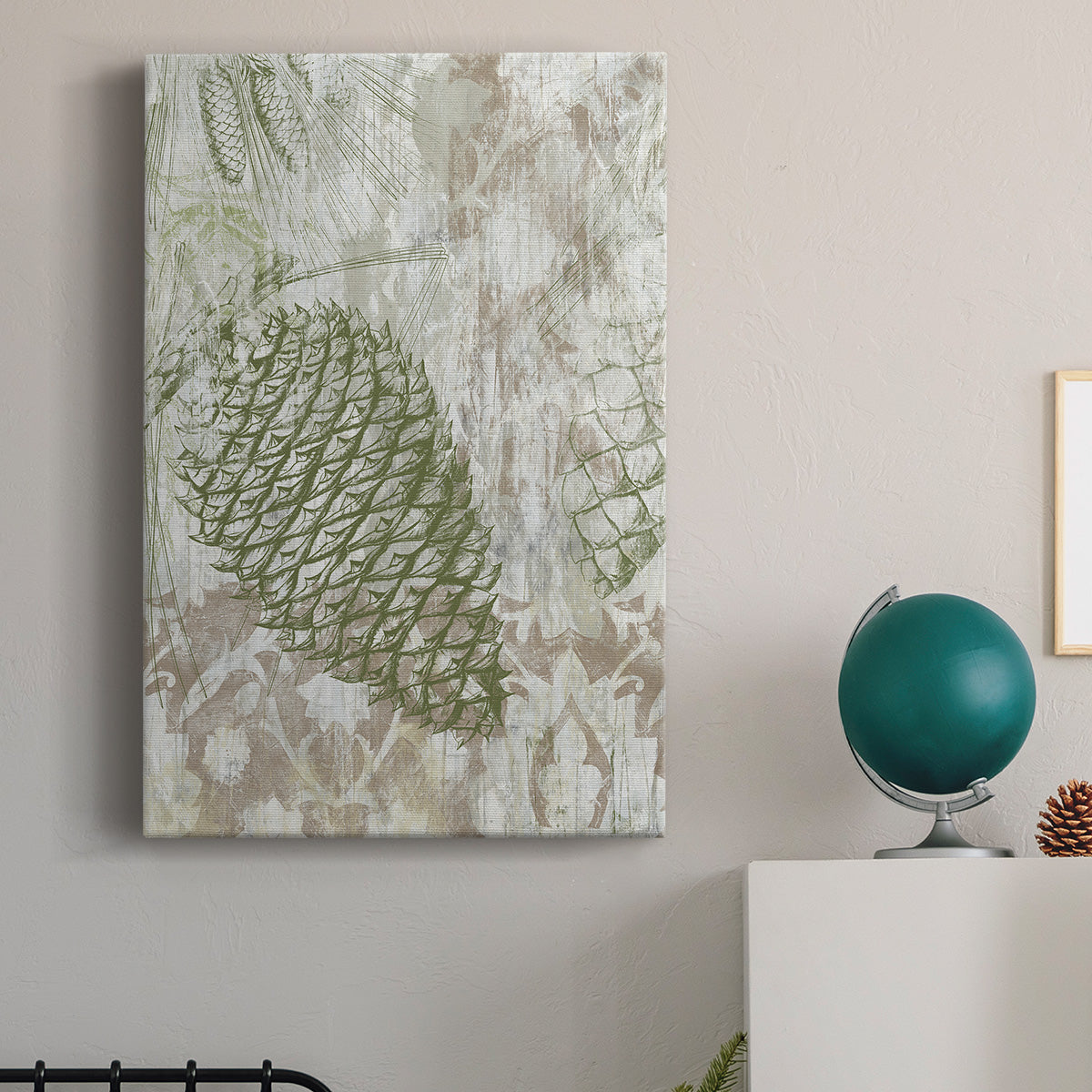 Pinecone Fresco I Premium Gallery Wrapped Canvas - Ready to Hang