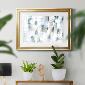 Stone Hatchmarks II - Modern Framed Art Print
