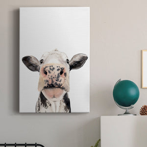 Watercolor Cow Portrait II Premium Gallery Wrapped Canvas - Ready to Hang