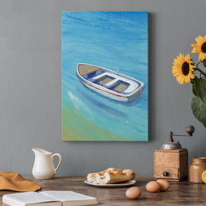 Anchored Dingy I - Canvas Art Print