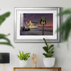 Route 66 - Modern Framed Art Print