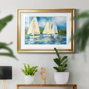 Clear Sailing - Modern Framed Art Print