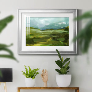 Emerald View II - Modern Framed Art Print