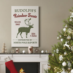 Christmas Farm Sign Collection B - Gallery Wrapped Canvas