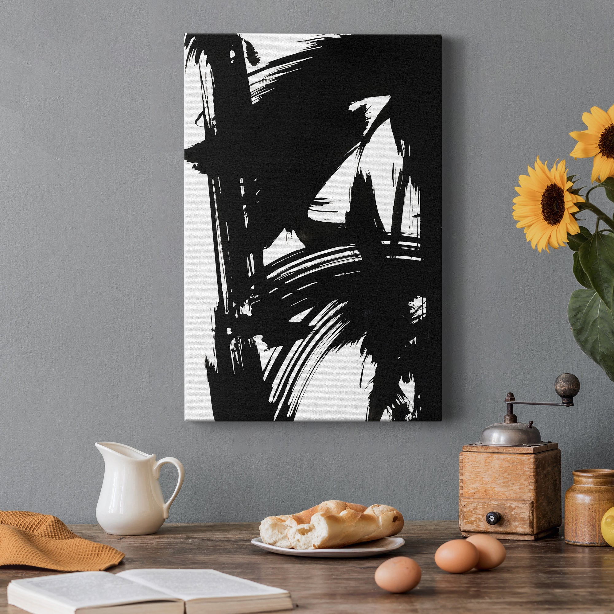 Black Bamboo II Premium Gallery Wrapped Canvas - Ready to Hang
