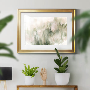 Misty Mountain Sides - Modern Framed Art Print