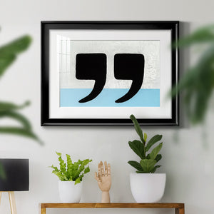 He Said She Said - Modern Framed Art Print