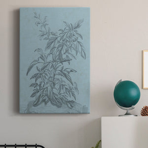 Botanical on Teal III Premium Gallery Wrapped Canvas - Ready to Hang