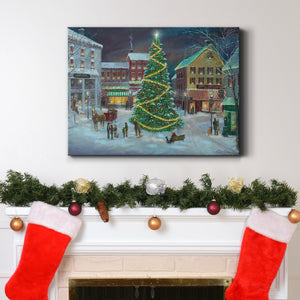 Village Square - Premium Gallery Wrapped Canvas  - Ready to Hang