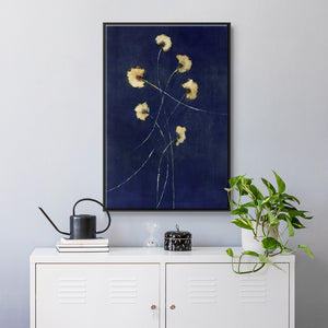 Indigo 1 - Framed Premium Gallery Wrapped Canvas L Frame - Ready to Hang