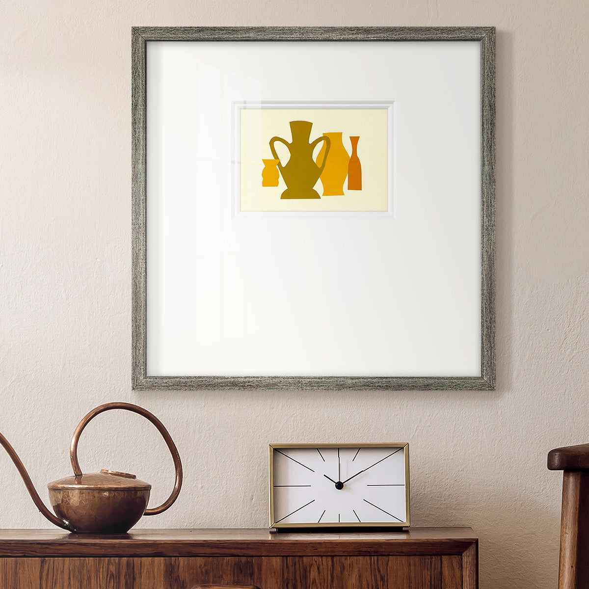 Posing Pottery I Premium Framed Print Double Matboard