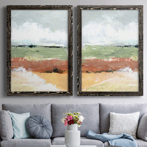 Quiet Prarie Grove I - Premium Framed Canvas 2 Piece Set - Ready to Hang