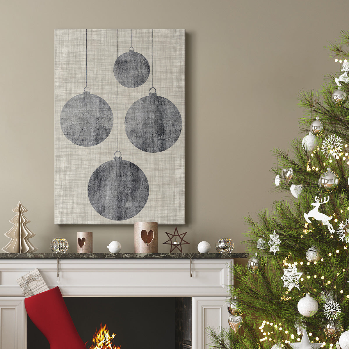 Sophisticated Christmas Collection E - Gallery Wrapped Canvas