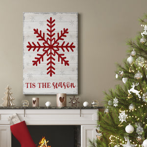 Tis the Season Snowflake - Gallery Wrapped Canvas