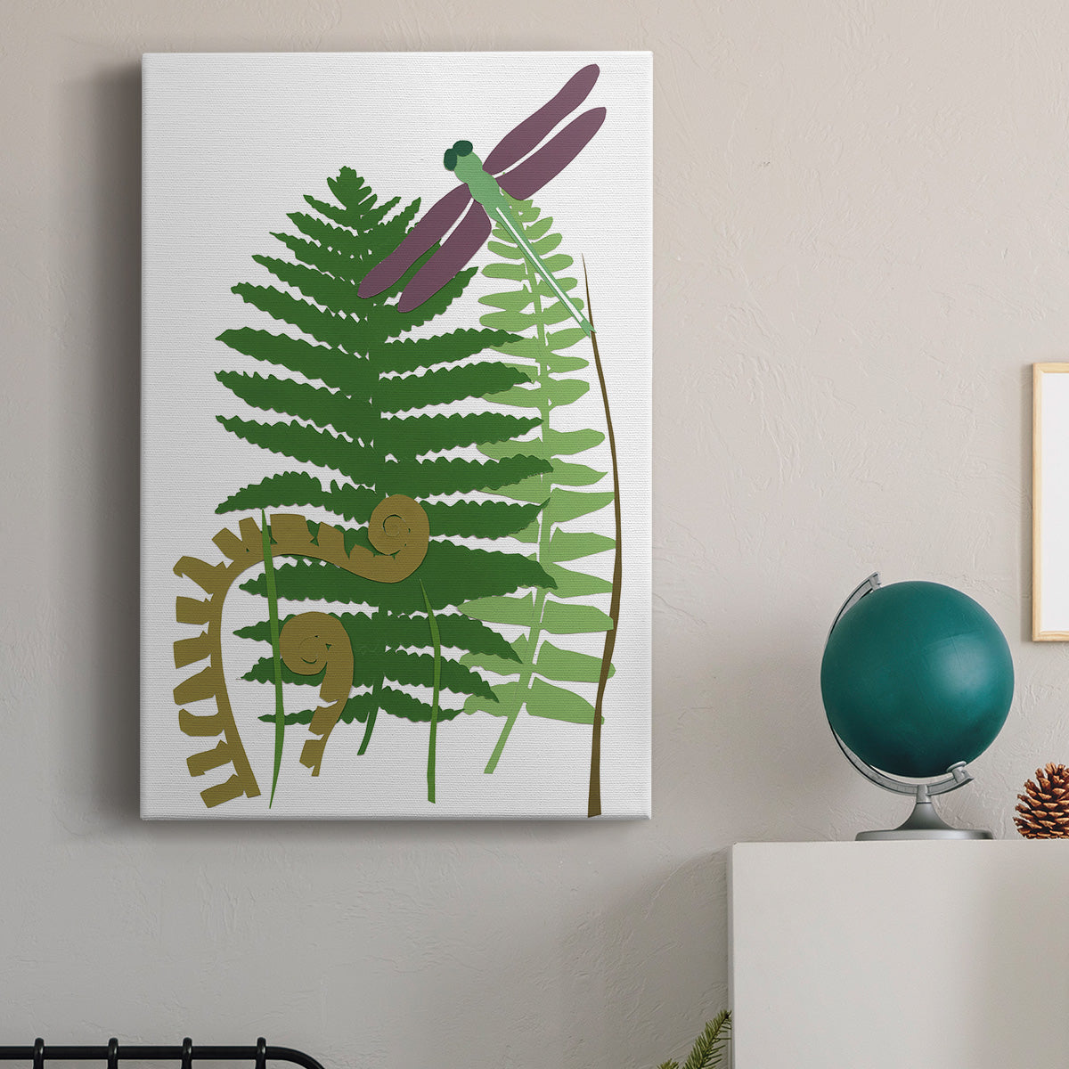 Fern Fantasy Garden II Premium Gallery Wrapped Canvas - Ready to Hang