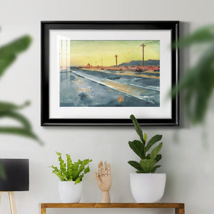 Deserted Highway I - Modern Framed Art Print