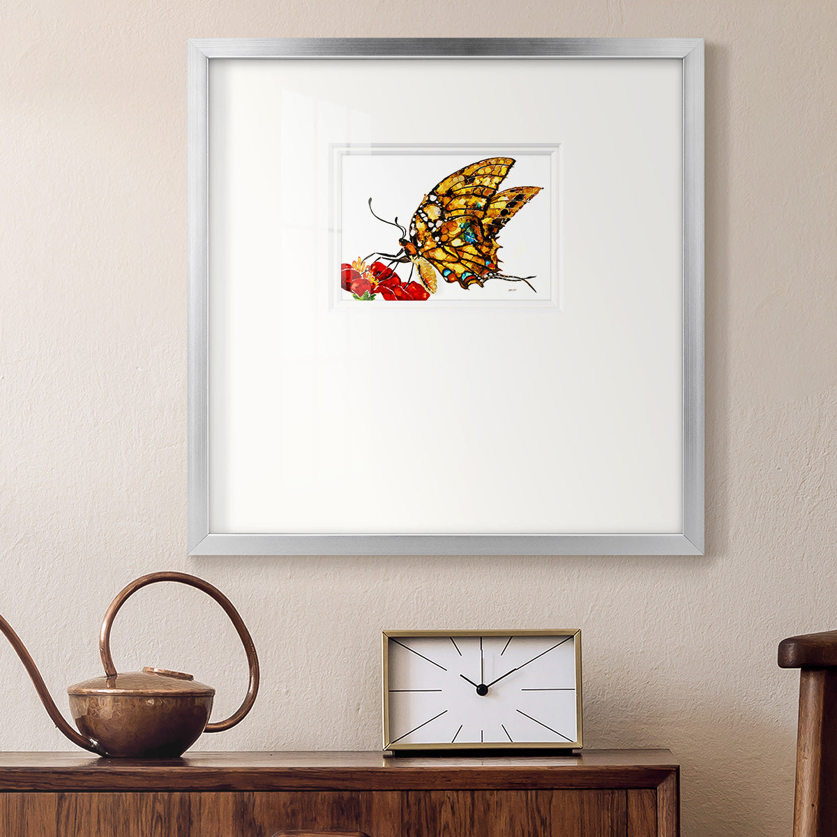 Wings II Premium Framed Print Double Matboard