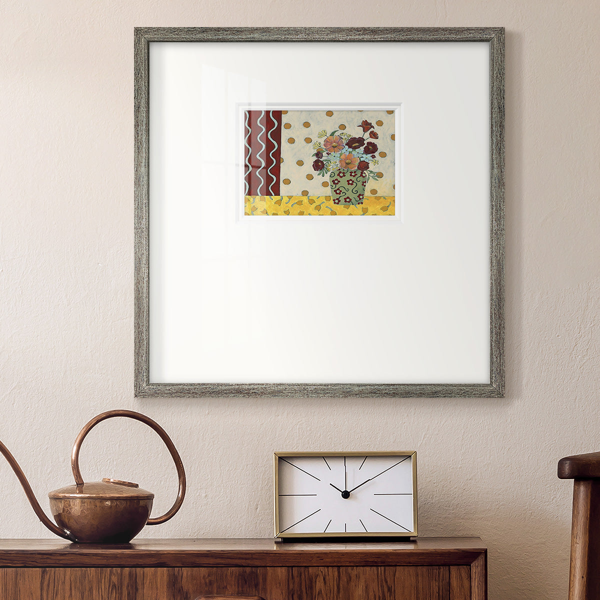 Flowerscape II Premium Framed Print Double Matboard