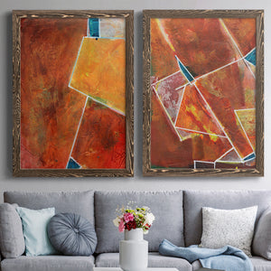 Primary Connection I - Barnwood Framed Canvas Set
