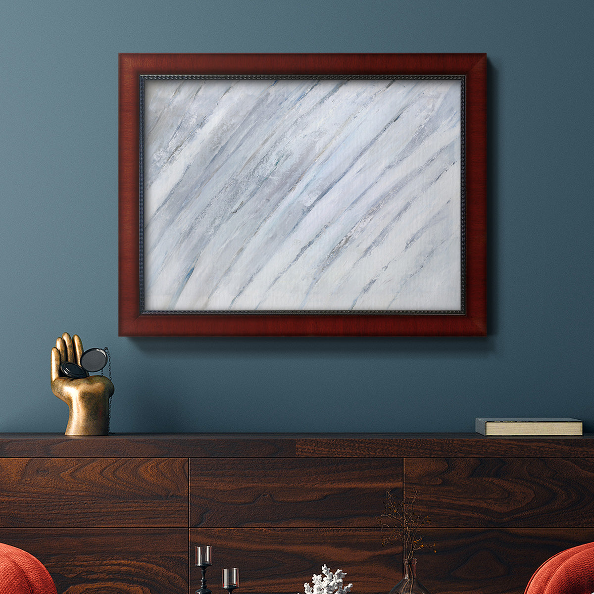Soft Fronds I Premium Framed Canvas- Ready to Hang