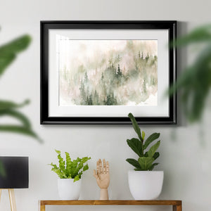 Misty Mountain Sides - Modern Framed Art Print