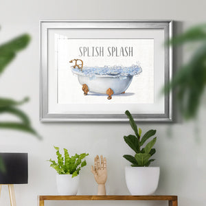 Splish Splash - Modern Framed Art Print