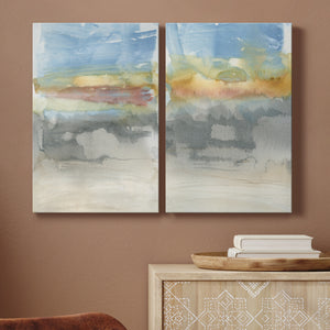 High Desert Sunset I Premium Gallery Wrapped Canvas - Ready to Hang - Set of 2 - 8 x 12 Each