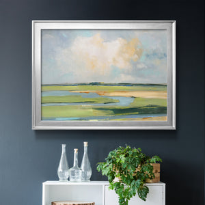 Pastel Horizon II - Modern Framed Canvas Print