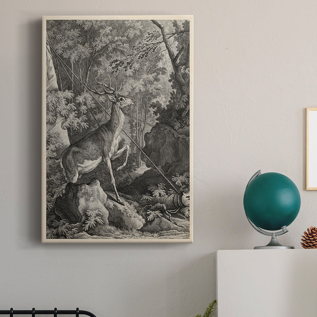 Woodland Deer VII Premium Gallery Wrapped Canvas - Ready to Hang