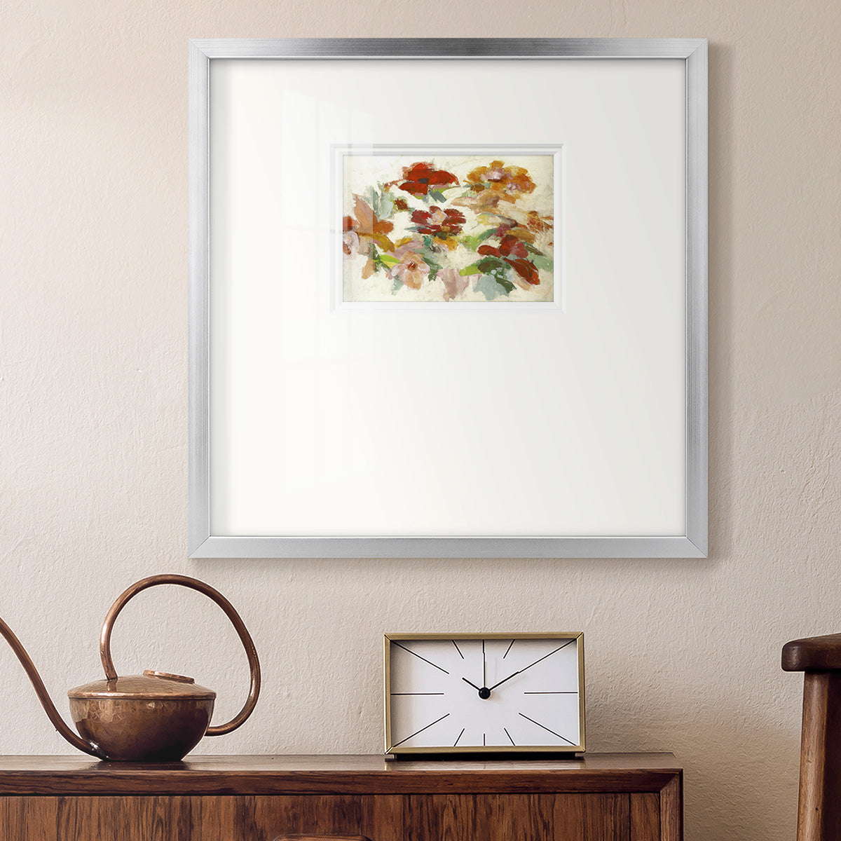 Floral Impressions V1- Premium Framed Print Double Matboard