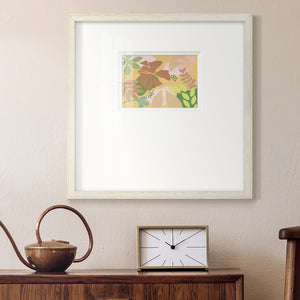 Neutral Blooms IV Premium Framed Print Double Matboard