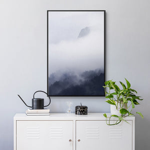 Above the Clouds - Framed Premium Gallery Wrapped Canvas L Frame - Ready to Hang
