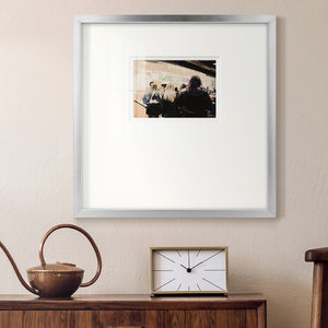 Late Night Queue Premium Framed Print Double Matboard